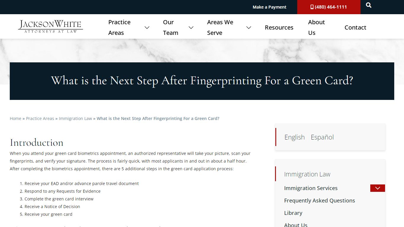 What is the Next Step After Fingerprinting For a Green Card?